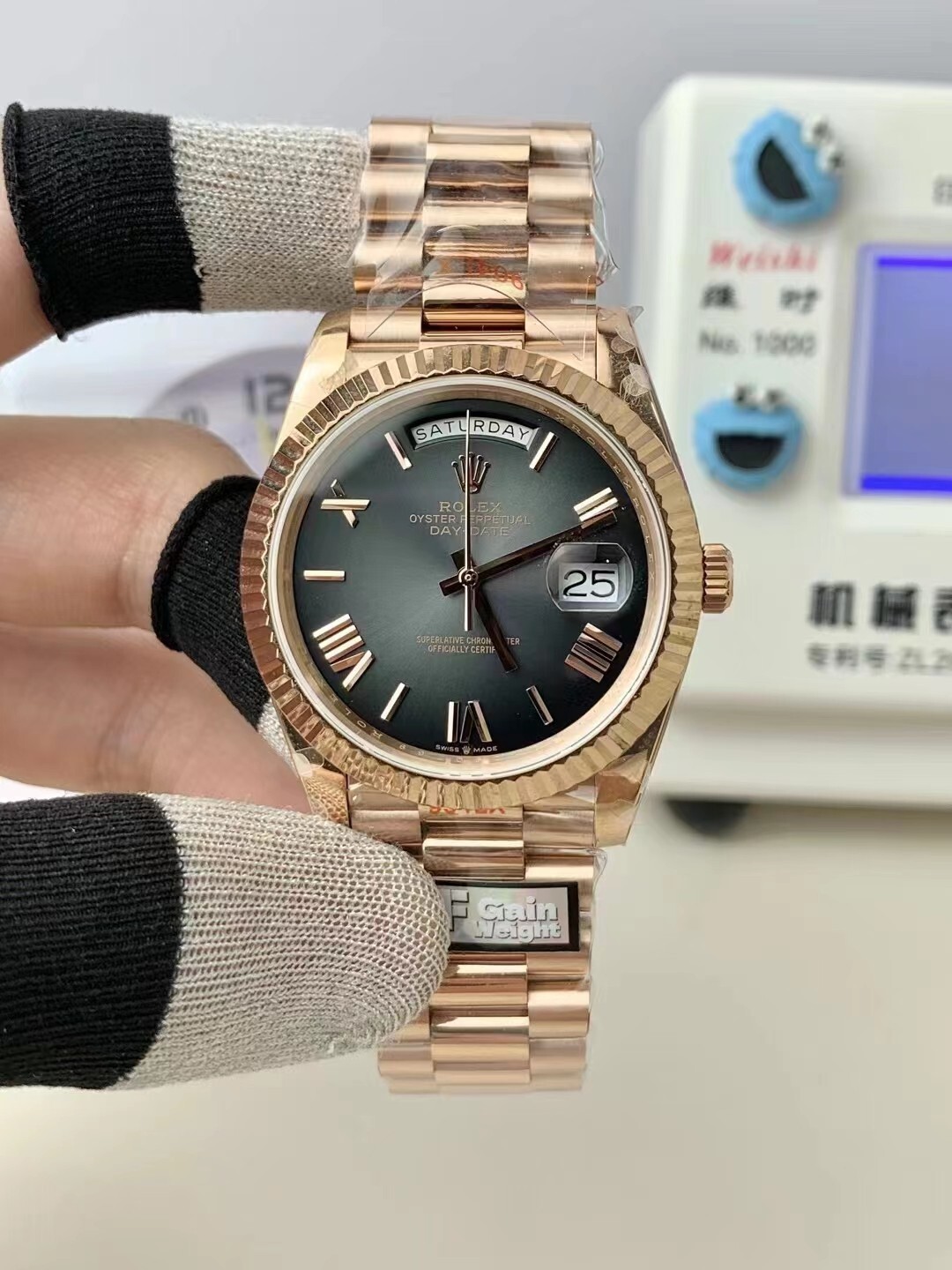 Rolex Day-Date Rosé Slate — Watches