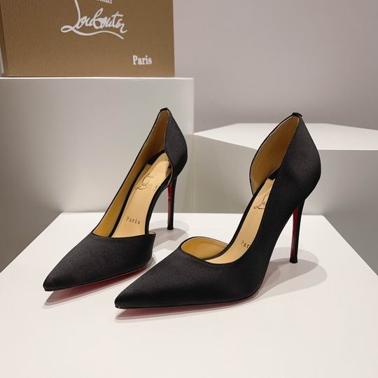 CL Iriza D'Orsay Svart Satin — Heels