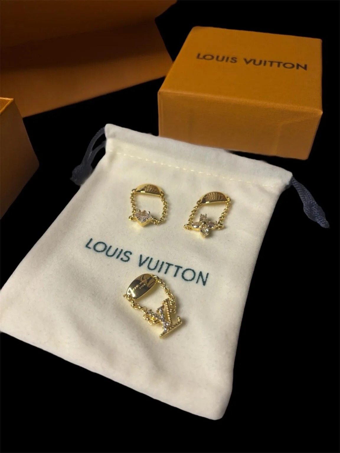 LV Blossom Ringset Trio Guld — Accessories