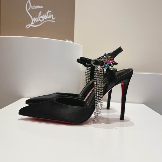 CL Spikaqueen Kristall Satin — Heels