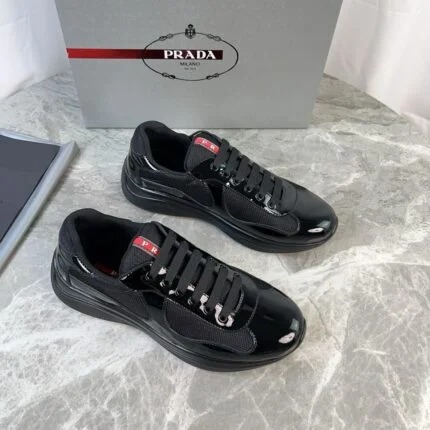 Prada America's Cup Sneaker Svart — Shoes