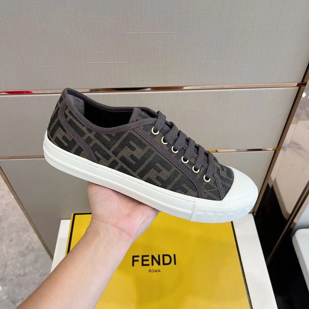 Fendi Domino FF Jacquard Sneaker — Shoes