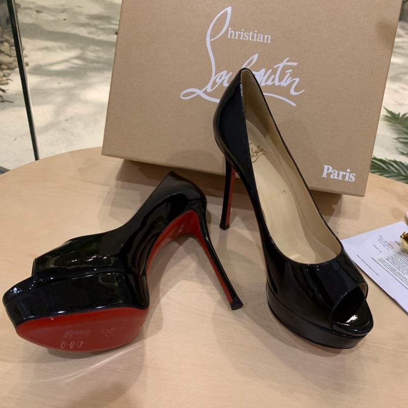 CL Very Prive Peep Toe Platform — Heels