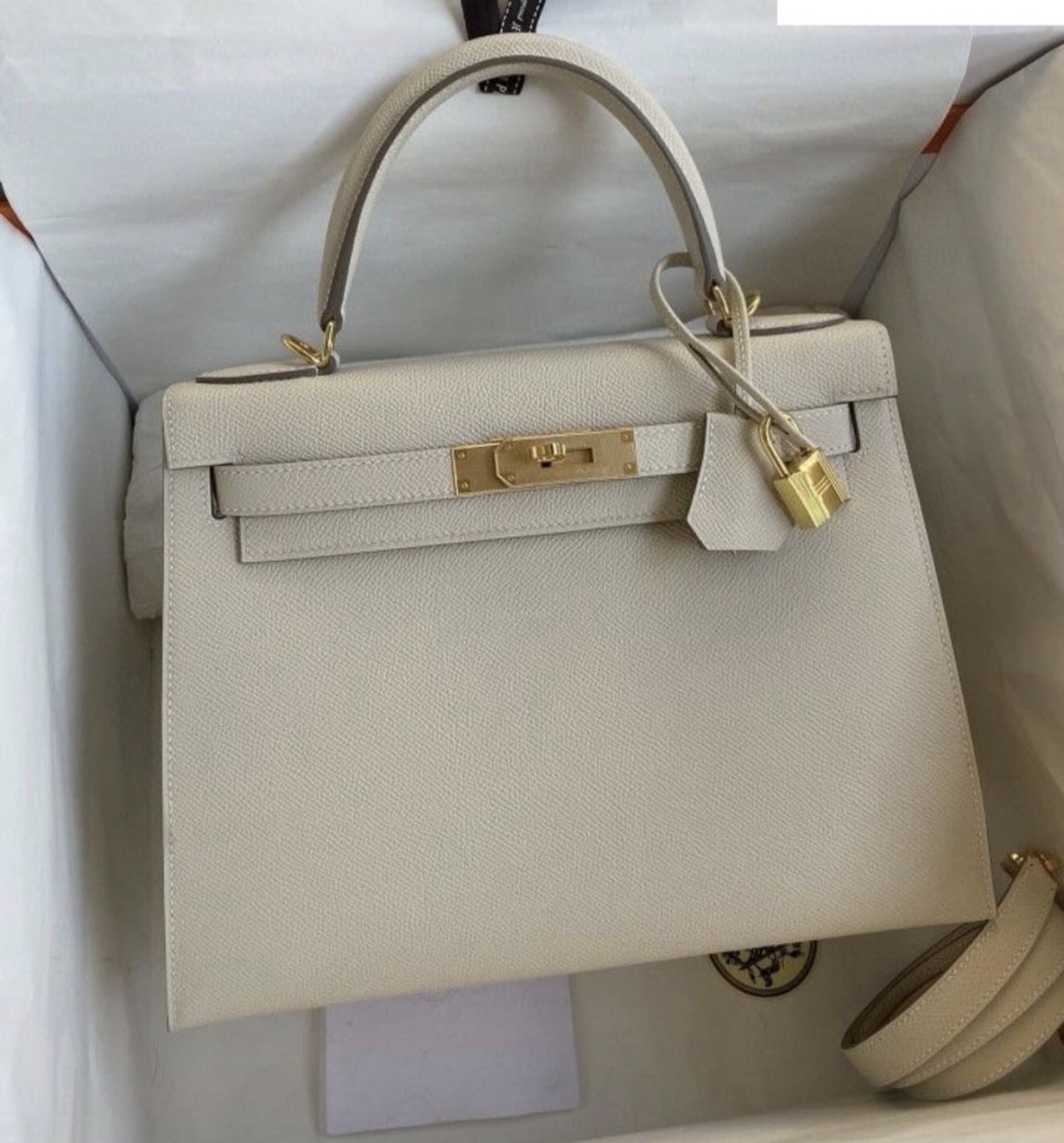 Hermès Kelly 28 Craie — Bags