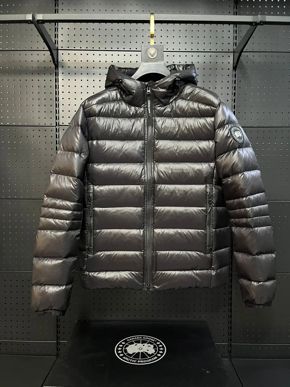 Canada Goose Glossy Hooded Down Jacket — Jackets