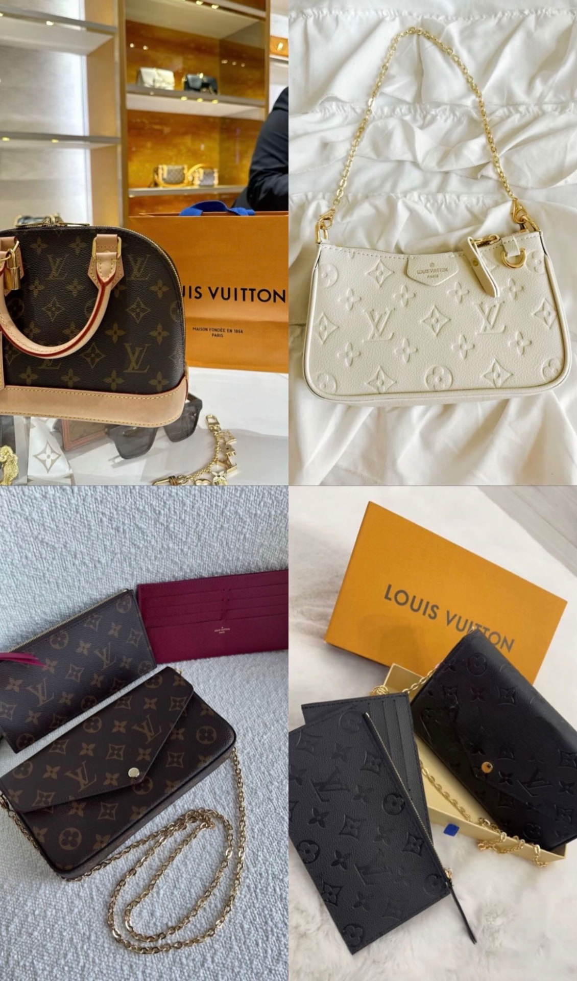 Louis Vuitton-väskor och plånböcker i monogram