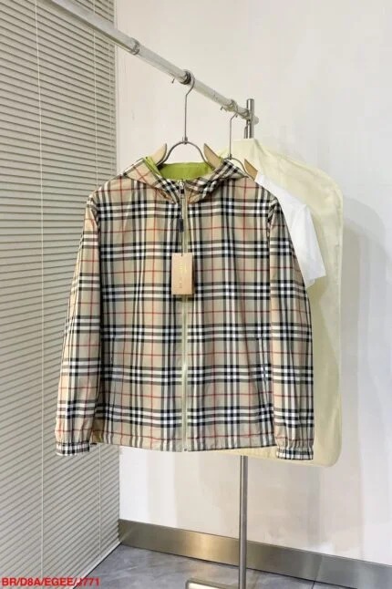 Burberry Vintage Check Hooded Jacket — Jackets