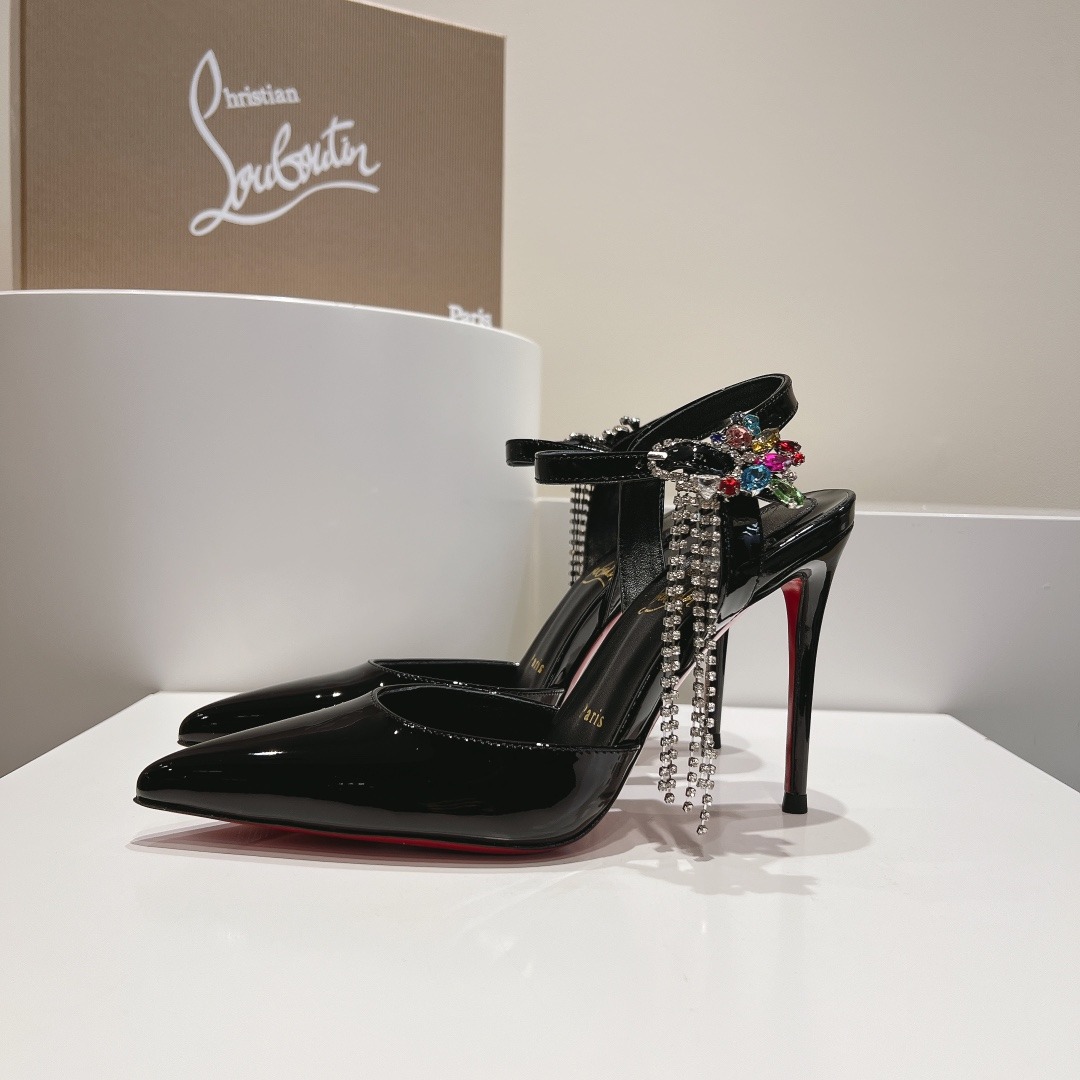 CL Spikaqueen Kristall Lack — Heels